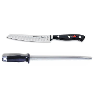 Dick Premier Plus Allzweckmesser Kullen 15 cm & runder Standard Wetzstahl 25 cm