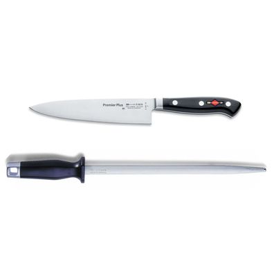 Dick Premier Plus Asia Allzweckmesser 18 cm & runder Standard Wetzstahl 25 cm