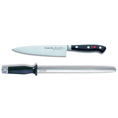 Dick Premier Plus Asia Allzweckmesser 18 cm & ovaler Standard Wetzstahl 30 cm