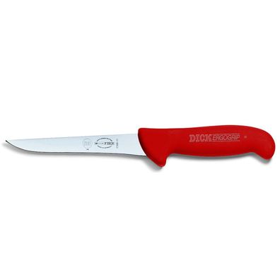 Fr. Dick ErgoGrip Ausbeinmesser 15 cm rot steif Fleischermesser Schlachtmesser
