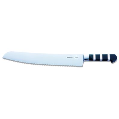 Dick großes Edelstahl Brotmesser 32 cm mit Wellenschliff