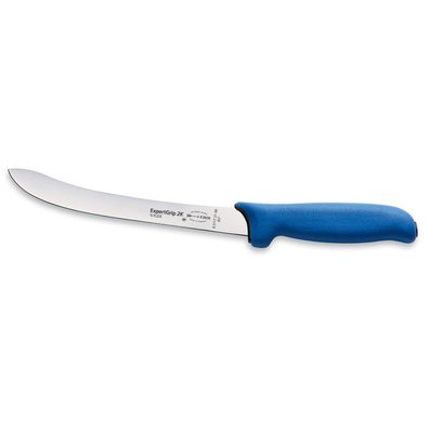 Dick Fischfiletiermesser mit 21 cm halbflexibler gebogener Klinge blau