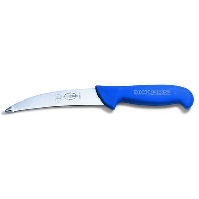 Dick kleines Jagd Gekrösemesser 15 cm gebogene Klinge blau