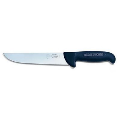 Dick Blockmesser 21 cm mit breiter geraden Klinge schwarz