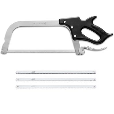 Fr. Dick Knochensäge 3 cm Fleischersäge Metzgersäge & 3x Ersatz-Sägeblatt Stahl