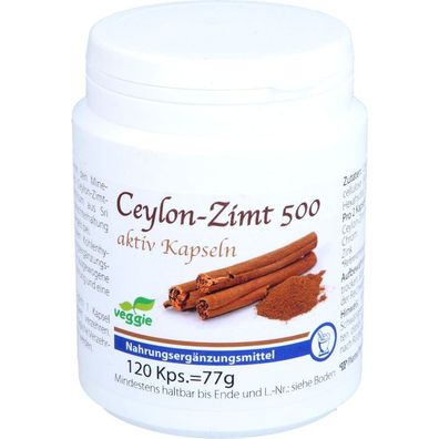 Ceylon-Zimt 500 aktiv Kapseln