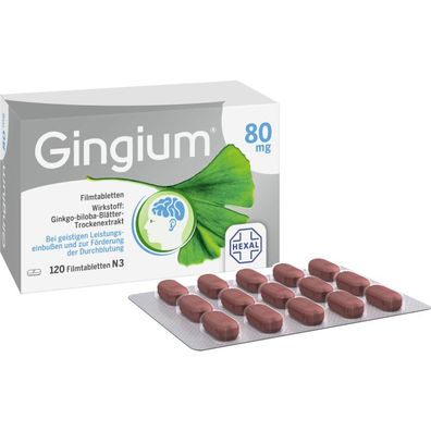 Gingium 80 mg Filmtabletten