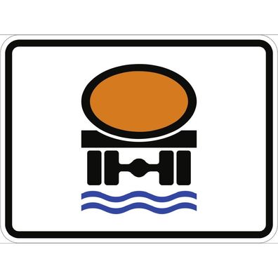 Nur Fahrzeuge mit wassergefährdender Ladung, Symbolschild, StVO
