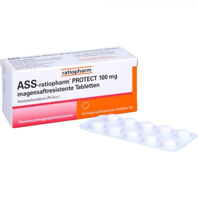 ASS -ratiopharm Protect 100 mg magensaftres. Tabl