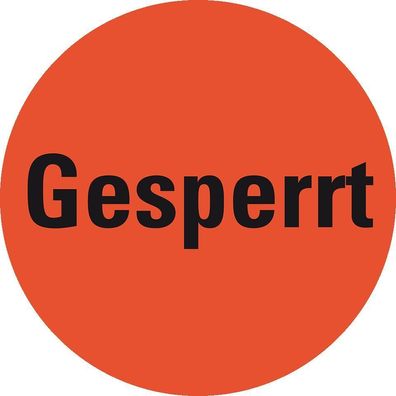 Markierungspunkte Gesperrt, hellrot, Haftpapier, ablösbar, 500/ Rolle