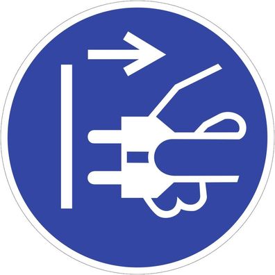 Netzstecker ziehen, Symbolschild, ISO 7010