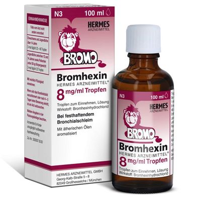 Bromhexin Hermes Arzneimittel 8mg/ml Tropfen