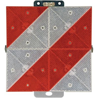 Parkwarntafel linksweisend, Alu, reflektierend, klappbar, 285x285 mm