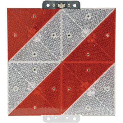 Parkwarntafel linksweisend, Alu, reflektierend, starr, 285x285 mm