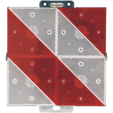 Parkwarntafel rechtsweisend, Alu, reflektierend, klappbar, 285x285 mm