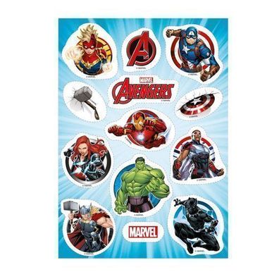 Avengers Fondant Tortenaufleger 14,8 x 21 cm