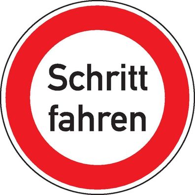 Verkehrszeichen Schritt fahren, Nr.274, Kunststoff, ß 200mm