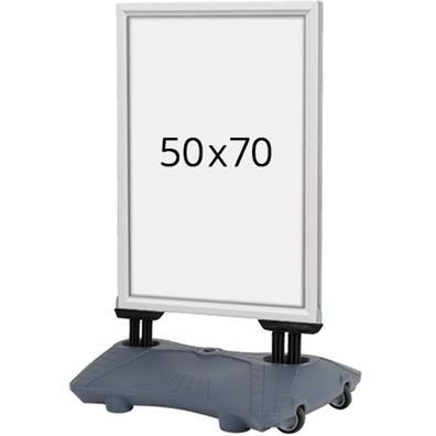 Wind-Sign Waterbase Budget Kundenstopper, grau, 50 x 70 cm