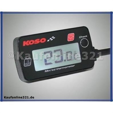 KOSO Thermometer Mini Style 150 (beleuchtet) Stage6 NEU Temperatur Messgerät,