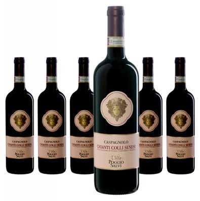 6 x Villa Poggio Salvi Caspagnolo Chianti Colli Senesi DOCG – 2022