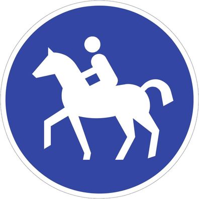 Verkehrsschild VZ238, Reitweg, Alu, RA2, ß 600 mm