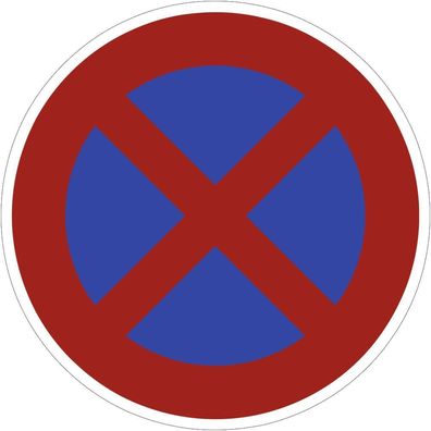 Verkehrsschild VZ283, Absolutes Haltverbot, Alu, RA2, ß 420 mm