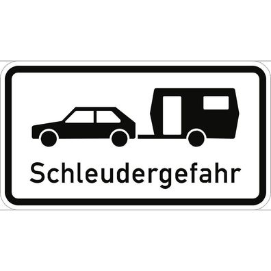 Schleudergefahr fér Wohnwagengespanne an Autobahnen, StVO