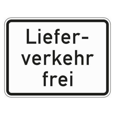 VZ Lieferverkehr frei, Nr.1026-35, Alu RA0, reflektierend,450x600mm