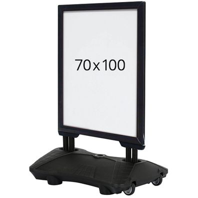 Wind-Sign Waterbase Budget Kundenstopper, schwarz, 70 x 100 cm