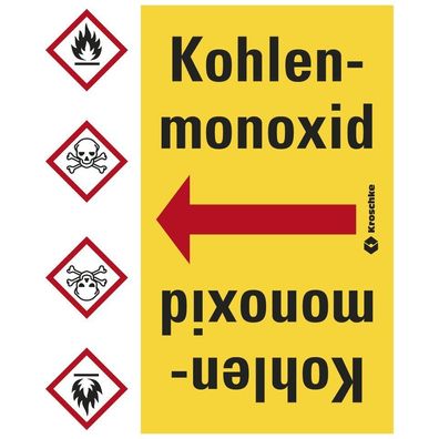 Rohrleitungsband Kohlenmonoxid, praxisbewährt, ab 33m/ Rolle