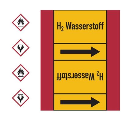 Rohrleitungsband, H2 Wasserstoff, Rolle = 33 m