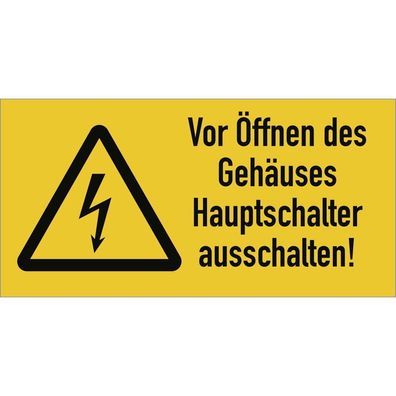 Vor ßffnen des Gehäuses Hauptschalter ausschalten!, ISO 7010