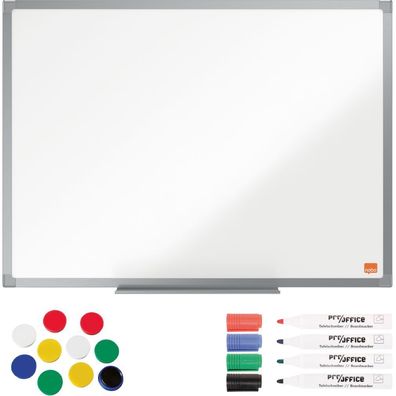 Vorteilsset Whiteboard 1200x900mm, mit 4 Markern und 10 Magneten