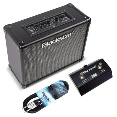 Blackstar Gitarren-Verstärker ID Core 40 V4 mit Fußschalter und Kabel