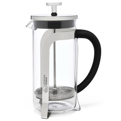 Kaffee-Teebereiter 600 ml Kaffeedrücker einwandig French Press & Edelstahlfilter