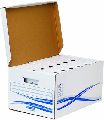 Fellowes 4460504 Bankers BOX Basic Archiv-Set Maxi plus blau