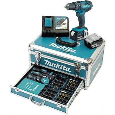 makita DHP482RFX9 Akku-Schlagbohrschrauber-Set 18,0 V, mit 2 Akkus