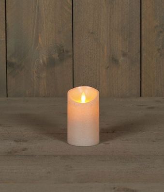 Kerze Wachs Perle Rustic Moving Flame 7,5X12,5Cm 3Xaaa/Zeitschaltuhr Anna's colle