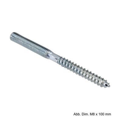 BIS Stockschraube ohne Torx-Kopf M6x80mm