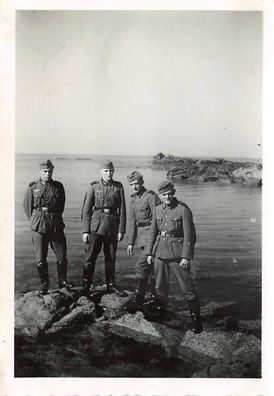 Deutsche Soldaten bei Saint - Michel Frankreich