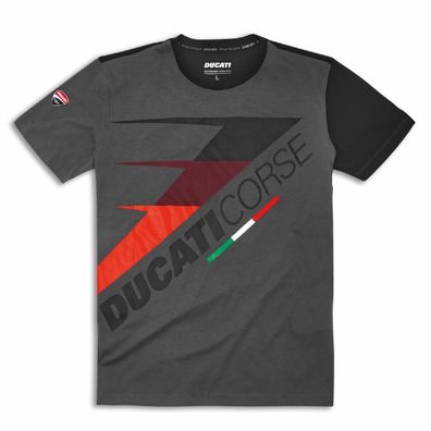 DUCATI Corse Speed T-Shirt grau Herren kurzarm 98771079 * * *NEU 2025 * * *