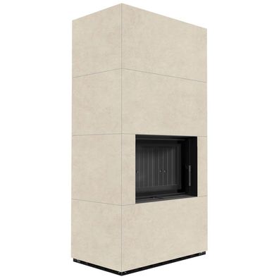 Kaminbausatz KRATKI FLOKI BOX 8 kW Ø 160 Quarzsinter FOKOS SALE schwarz Verkleidung