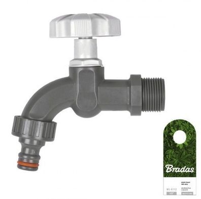 3/4" Kunststoff Garten Bewässerung Wasserhahn WL-K134 BRADAS 0612