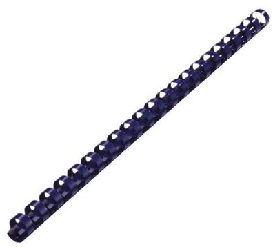 Q-Connect® 5345106 Plastik-Binderücken, 6 mm, für 25 Blatt, blau, 100 Stück