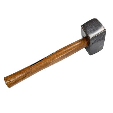 Stahl Fäustel 1500g Hammer mit Holzstiel Schlosserhammer Vorschlaghammer