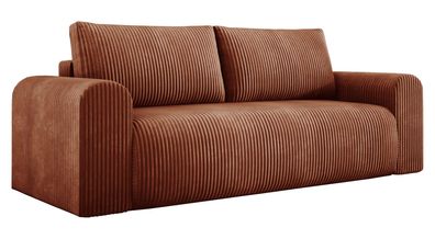 Sofa Mandy Couch mit Schlaffunktion und Bettkasten Polstersofa Schlafsofa Bettsofa