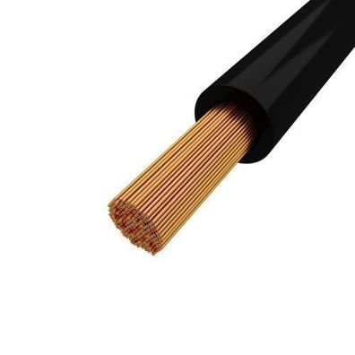 100m Leitung 1,5mm2 schwarz H07V-K 450/750V Kabel