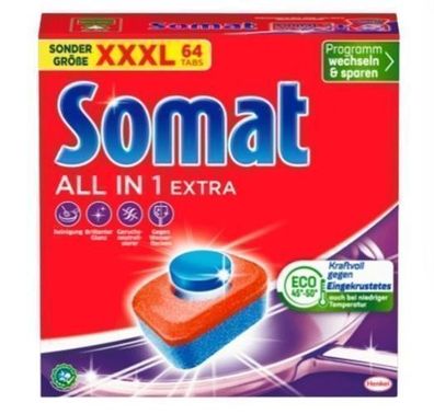 Somat All-in-1 Extra 64 Spülmaschinentabs