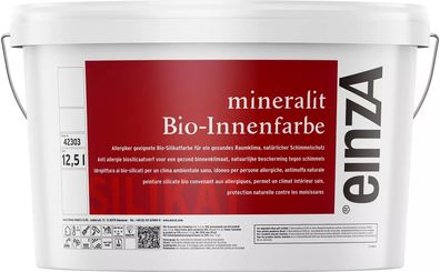 einzA mineralit Bio-Innenfarbe 12,5 Liter weiß