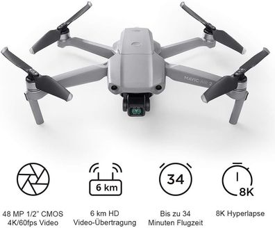 DJI Mavic Air 2 Fly More Combo 4K Kameradrohne - Grau